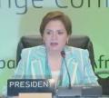 Пані Еспіноза, Президент минулорічної кліматичної конференції, відкрила перегово